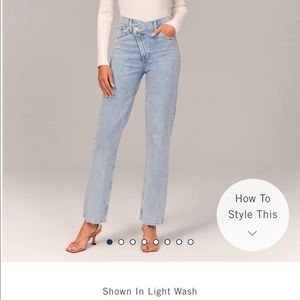 Abercrombie 90s Ultra High Rise Straight Jeans 27S